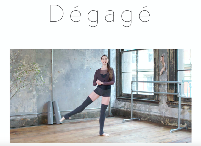 Ballet Glossary: Dégagé